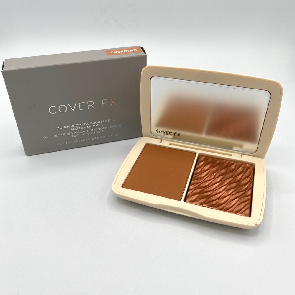 Cover FX | Monochromatic Bronzer | Duo Matte & Shimmer – Suntan Bronze BNIB